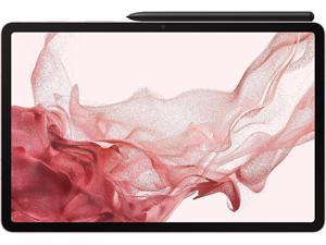 Samsung Galaxy Tab S8 Android Tablet 124 Large AMOLED Screen 128GB Storage WiFi 6E Ultra Wide Camera S Pen Included Long Lasting Battery Pink Gold