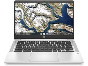 HP Chromebook 14-inch Laptop, Intel Celeron N4120 Processor, Intel UHD Graphics 600, 4 GB RAM, 64 GB SSD, Chrome OS (14a-na0226nr, Mineral Silver)