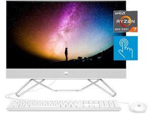 HP 24" All-in-One Desktop, AMD Ryzen 7 5700U, 16 GB, 256 GB SSD & 1 TB Hard Drive, Full HD IPS Touchscreen, Windows 11 Home, 4 USB Ports, Privacy Camera, Dual Mics, Keyboard & Mouse (24-cb0090, 2021)