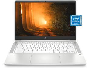 HP Chromebook 14 Laptop Intel Celeron Processor 4 GB RAM 32 GB eMMC 14 FHD 1920 x 1080 Chrome OS Webcam  Dual Mics Work Entertainment School Long Battery Life 14ana0170nr 2021