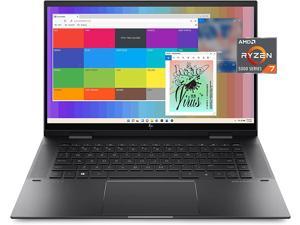 HP Envy x360 Convertible 15inch Laptop AMD Ryzen 7 5825U Processor AMD Radeon Graphics 8 GB RAM 512 GB SSD Windows 11 Home 15eu1026nr Nightfall Black Aluminum