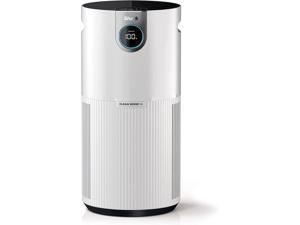 Shark HP201 Air Purifier MAX with True HEPA, Microban Antimicrobial Protection, Cleans up to 1000 Sq. Ft and 99.98% of particles, dust, allergens, viruses, smoke, 0.10.2 microns, Odor Lock, White