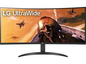 LG 34WP60CB 34Inch 219 Curved UltraWide QHD 3440x1440 VA Display with sRGB 99 Color Gamut and HDR 10 AMD FreeSync Premium and 3Side Virtually Borderless Screen Curved QHD Tilt