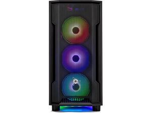 Skytech Shadow Gaming PC Desktop  AMD Ryzen 5 7600X 4.7 GHz, RTX 3060 Ti, 1TB NVME SSD, 32G DDR5 RGB, 600W Gold PSU, 240mm AIO, AC Wi-Fi, Windows 11 Home 64-bit