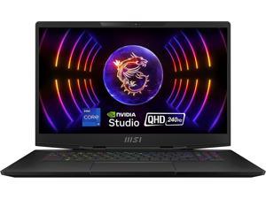 MSI Stealth 17 Studio 173 QHD 240Hz Gaming Laptop 13th Gen Intel Core i9 RTX 4080 32GB DDR5 1TB NVMe SSD Thunderbolt 4 USBType C Cooler Boost Trinity Win11 Home Core Black A13VH053US