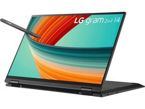 LG gram 14 2in1 Lightweight Laptop Intel 13th Gen Core i7 Evo Platform Windows 11 Home 32GB RAM 1TB SSD Black Notebook PC