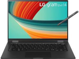LG gram 14 2in1 Lightweight Laptop Intel 13th Gen Core i5 Evo Platform Windows 11 Home 16GB RAM 512GB SSD Black