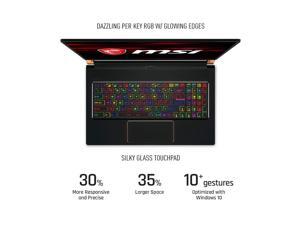 MSI GS75 Stealth-093 17.3" Razor Thin Bezel Gaming Laptop NVIDIA RTX 2080 8G Max-Q, 144Hz 3ms, Intel i7-8750H (6 cores), 32GB, 512GB NVMe SSD, TB3, Per Key RGB, Win10H, Matte Black w/ Gold Diamond Cut MSI GS75 Stealth-093 17.3" Razor Thin Bezel Gaming Laptop NVIDIA RTX 2080 8G Max-Q, 144Hz 3ms, Intel i7-8750H (6 cores), 32GB, 512GB NVMe SSD, TB3, Per Key RGB, Win10H, Matte Black w/ Gold Diamond Cut