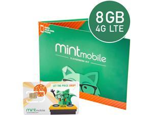Mint Mobile 3-Month 8GB Prepaid SIM Card Kit Mint Mobile 3-Month 8GB Prepaid SIM Card Kit