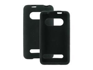 Silicone Sleeve Case with Kickstand Opening Compatible with HTC EVO 4G - Black Silicone Sleeve Case with Kickstand Opening Compatible with HTC EVO 4G - Black