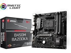MSI B450M BAZOOKA MicroATX AMD AM4 1st, 2nd and 3rd Gen DDR4 M.2 USB 3.0 Desktop Motherboard MSI B450M BAZOOKA MicroATX AMD AM4 1st, 2nd and 3rd Gen DDR4 M.2 USB 3.0 Desktop Motherboard