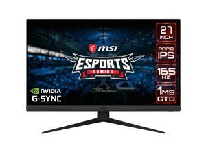MSI Optix G273QF 27" QHD 2560 x 1440 (2K) 1ms (GTG) 165 Hz 2 x HDMI, DisplayPort NVIDIA G-Sync Compatible Rapid IPS Gaming Monitor MSI Optix G273QF 27" QHD 2560 x 1440 (2K) 1ms (GTG) 165 Hz 2 x HDMI, DisplayPort NVIDIA G-Sync Compatible Rapid IPS Gaming Monitor