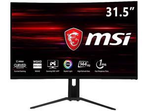 MSI Optix MAG321CQR 31.5" Full HD Non-Glare Super Narrow Bezel 1ms 2560 x 1440 Resolution 144Hz Refresh Rate FreeSync Technology Height Adjustable Curved Gaming Monitor