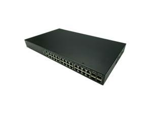 Lenovo CE0128PB 24-Port 1GbE RJ45 PoE Switch + 4-Port SFP+ 10GbE Managed L2/L3 1U Rack-Mountable PoE Switch