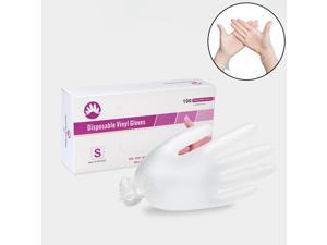100PCS disposable PVC gloves, transparent, powder-free, latex-free professional work gloves, suitable for food safety, kitchen cleaning, etc., size M 100PCS disposable PVC gloves, transparent, powder-free, latex-free professional work gloves, suitable for food safety, kitchen cleaning, etc., size M