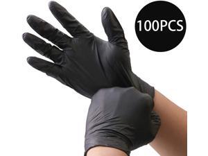 100PCS Multifunctional Disposable Professional Gloves Medical Exam Gloves Powder-Free Kitchen Food Safety Cleaner (50 Pairs) XL Size, Black 100PCS Multifunctional Disposable Professional Gloves Medical Exam Gloves Powder-Free Kitchen Food Safety Cleaner (50 Pairs) XL Size, Black