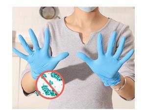 100PCS Multifunctional Disposable Professional Gloves Medical Exam Gloves Powder-Free Kitchen Food Safety Cleaner (50 Pairs) Large Size, Blue 100PCS Multifunctional Disposable Professional Gloves Medical Exam Gloves Powder-Free Kitchen Food Safety Cleaner (50 Pairs) Large Size, Blue