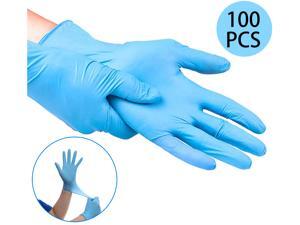 100PCS Multifunctional Disposable Professional Gloves Medical Exam Gloves Powder-Free Kitchen Food Safety Cleaner (50 Pairs) XL Size, blue 100PCS Multifunctional Disposable Professional Gloves Medical Exam Gloves Powder-Free Kitchen Food Safety Cleaner (50 Pairs) XL Size, blue
