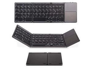 Desktop 3-fold bluetooth keyboard touch version supports Android, IOS, Windows system, wireless bluetooth 4.0 keyboard, suitable for mobile phones, tablets, laptops, ultra-thin and ultra-light Desktop 3-fold bluetooth keyboard touch version supports Android, IOS, Windows system, wireless bluetooth 4.0 keyboard, suitable for mobile phones, tablets, laptops, ultra-thin and ultra-light