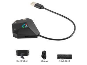 NS Switch Keyboard and Mouse Adapter, Multifunction Mouse and Keyboard Converter for PS4, PS3, Xbox One, Xbox 360 Host Series and Nintendo Switch Console(Black) NS Switch Keyboard and Mouse Adapter, Multifunction Mouse and Keyboard Converter for PS4, PS3, Xbox One, Xbox 360 Host Series and Nintendo Switch Console(Black)