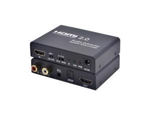 HDMI 2.0 Audio Splitter 4K 60Hz HD Audio Splitter, Suitable For DVD, Set-Top Box, PS2, PS3, Xbox360, PC(Black) HDMI 2.0 Audio Splitter 4K 60Hz HD Audio Splitter, Suitable For DVD, Set-Top Box, PS2, PS3, Xbox360, PC(Black)