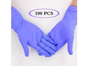 Disposable PVC gloves, multifunctional professional powder-free gloves for industrial kitchen beauty 100PCS/box, purple, L size Disposable PVC gloves, multifunctional professional powder-free gloves for industrial kitchen beauty 100PCS/box, purple, L size