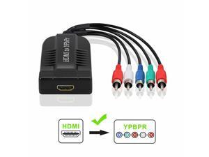 HDMI to YPbPr converter, HDMI to 1080P component video YPbPr male 5RCA RGB conversion adapter with R/L audio output HDMI to YPbPr converter, HDMI to 1080P component video YPbPr male 5RCA RGB conversion adapter with R/L audio output