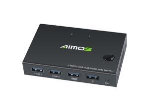 HDMI KVM switch 2-port 4K USB switch KVM VGA switch HDMI USB hub KVM switch splitter box, for share printer keyboard and mouse, business meetings, video meetings, multimedia teaching, office HDMI KVM switch 2-port 4K USB switch KVM VGA switch HDMI USB hub KVM switch splitter box, for share printer keyboard and mouse, business meetings, video meetings, multimedia teaching, office