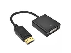 DisplayPort to DVI DVI-D one-way adapter, Display Port to DVI converter, Full HD 1080P, male and female black compatible with Lenovo, Dell, HP and other brands DisplayPort to DVI DVI-D one-way adapter, Display Port to DVI converter, Full HD 1080P, male and female black compatible with Lenovo, Dell, HP and other brands