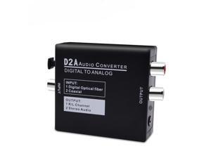 Digital-to-analog audio converter, digital optical coaxial Toslink signal to analog audio adapter with jack, RCA L/R 3.5mm, with optical cable Digital-to-analog audio converter, digital optical coaxial Toslink signal to analog audio adapter with jack, RCA L/R 3.5mm, with optical cable