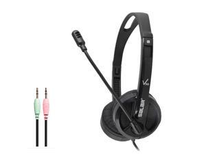 3.5MM Wired Headset, Network Acoustic Stereo Headset With Microphone Noise Reduction Gaming Headset, Compatible With Computers, Tablets, PS4, Xbox One, Nintendo Switch-Black 3.5MM Wired Headset, Network Acoustic Stereo Headset With Microphone Noise Reduction Gaming Headset, Compatible With Computers, Tablets, PS4, Xbox One, Nintendo Switch-Black