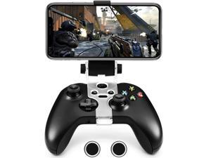 Xbox Series Controller Phone Holder Game Clip Mount Clamp for Xbox Series XS Xbox One Xbox One SX Controller Support iPhone Android System with One Cast APP with 2 Thumb Grip Caps