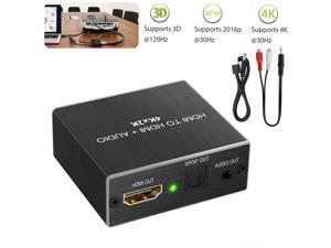 HDMI audio extraction splitter, HDMI to Optical Toslink Saudio extraction splitter, HDMI to Optical Toslink SPDIF with 1M HDMI 1.4 Cable and 3.5mm Stereo Audio Splitter Adapter Support 4K x 2K 3D HDMI audio extraction splitter, HDMI to Optical Toslink Saudio extraction splitter, HDMI to Optical Toslink SPDIF with 1M HDMI 1.4 Cable and 3.5mm Stereo Audio Splitter Adapter Support 4K x 2K 3D