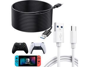 USB Type C Charging Cable Fast Charge, 2Pack 10FT USB A to USB C 3A Quick Data Sync Transfer Cord for Nintendo Switch & Pro, PS5, Xbox Series S/X, Elite 2, Smartphone and Tablets(White& Black) USB Type C Charging Cable Fast Charge, 2Pack 10FT USB A to USB C 3A Quick Data Sync Transfer Cord for Nintendo Switch & Pro, PS5, Xbox Series S/X, Elite 2, Smartphone and Tablets(White& Black)