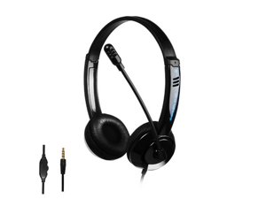 35MM Wired Headset with Noise Canceling Microphone and Volume Controller PC Computer Headphone for UC Softphones Business Skype Lync Conference PS5 PS4 Nintendo SwitchLite console