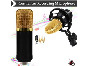 Megadream® Professional 3.5mm Condenser Sound Recording Microphone with Free Shock Mount Ideal for Radio Broadcasting Studio, Speech, Voice-Over Sound Studio, Recording and so on (Black) Megadream® Professional 3.5mm Condenser Sound Recording Microphone with Free Shock Mount Ideal for Radio Broadcasting Studio, Speech, Voice-Over Sound Studio, Recording and so on (Black)