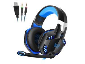 Over-ear Game Gaming Pro Headphone Headset Earphone Headband for G2000 with Stereo Bass Noise Cancelling Blue Over-ear Game Gaming Pro Headphone Headset Earphone Headband for G2000 with Stereo Bass Noise Cancelling Blue