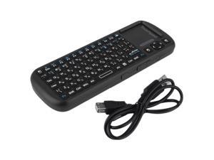 Mini 2.4G Wireless Keyboard Air Mouse Touchpad LED Russian Version For PC TV Mini 2.4G Wireless Keyboard Air Mouse Touchpad LED Russian Version For PC TV