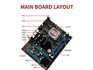 G31 Desktop PC Mainboard E5700 3.0G CPU + 2G Memory + Mute Fan Motherboard G31 Desktop PC Mainboard E5700 3.0G CPU + 2G Memory + Mute Fan Motherboard