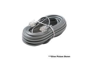 STEREN Model 304-015IV 15 ft. Flat Telephone Line Cord Male to Male