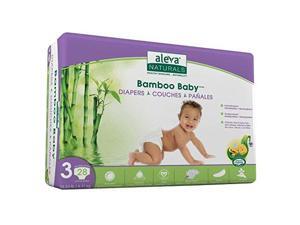 ALEVA NATURALS 37848 BAMBOO BABY DIAPERS SIZE 3 ALEVA NATURALS 37848 BAMBOO BABY DIAPERS SIZE 3