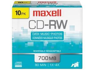 Maxell 630011 700MB 80-Minute CD-RWs (10 pk) Maxell 630011 700MB 80-Minute CD-RWs (10 pk)