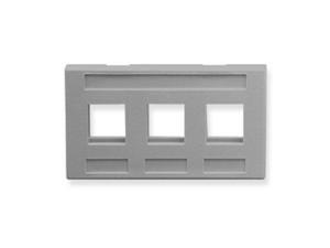 ICC IC107FM3GY FACEPLATE, FURNITURE, 3-PORT, GRAY ICC IC107FM3GY FACEPLATE, FURNITURE, 3-PORT, GRAY