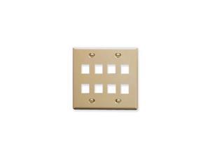 ICC FACE-8-IV IC107FD8IV - 8 PORT FACE IVORY, 2-GANG ICC FACE-8-IV IC107FD8IV - 8 PORT FACE IVORY, 2-GANG