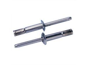 , Plain Finish 100 PK BSCS-05-06-B CSK HD .156 Inch Alum//Steel .251-.375 Inch GR Open End Blind Rivet 5//32Inch