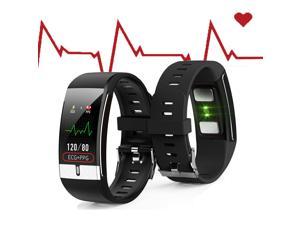 E66 Fitness Tracker - IP68 Waterproof Rated - Heart Rate - Blood Pressure/O2 - Body Temperature - Electrocardiogram (ECG) - Sports Activity Monitor