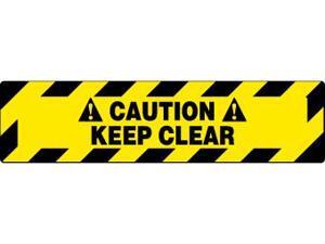 NMC WFS626-FLOOR SIGN, WALK ON, CAUTION KEEP CLEAR, 6X24 (1 EACH) NMC WFS626-FLOOR SIGN, WALK ON, CAUTION KEEP CLEAR, 6X24 (1 EACH)