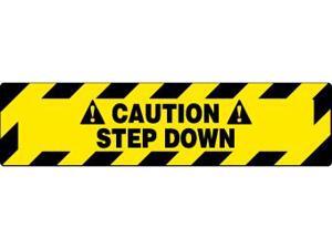 NMC WFS627-FLOOR SIGN, WALK ON, CAUTION STEP DOWN, 6X24 (1 EACH) NMC WFS627-FLOOR SIGN, WALK ON, CAUTION STEP DOWN, 6X24 (1 EACH)