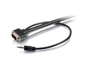 C2G 50232 Select VGA + 3.5mm Stereo Audio and Video Cable M/M, In-Wall CMG-Rated, Black (100 Feet, 30.48 Meters) C2G 50232 Select VGA + 3.5mm Stereo Audio and Video Cable M/M, In-Wall CMG-Rated, Black (100 Feet, 30.48 Meters)