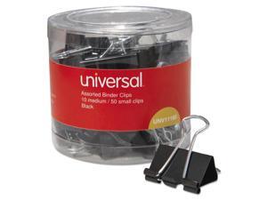Medium/Small Binder Clips, 5/8", 3/8" Cap., 1 1/4", 3/4" Wide, Black, 60/PK Medium/Small Binder Clips, 5/8", 3/8" Cap., 1 1/4", 3/4" Wide, Black, 60/PK